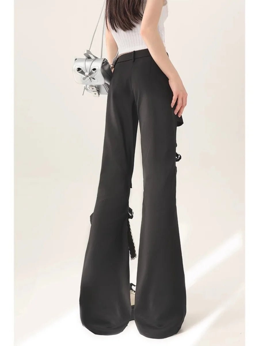New Style Trends - Kawaii Bow-Tied Cutout Layered Pants - Outfit Ideas New Style Trends - Kawaii Bow-Tied Cutout Layered Pants - Outfit Ideas