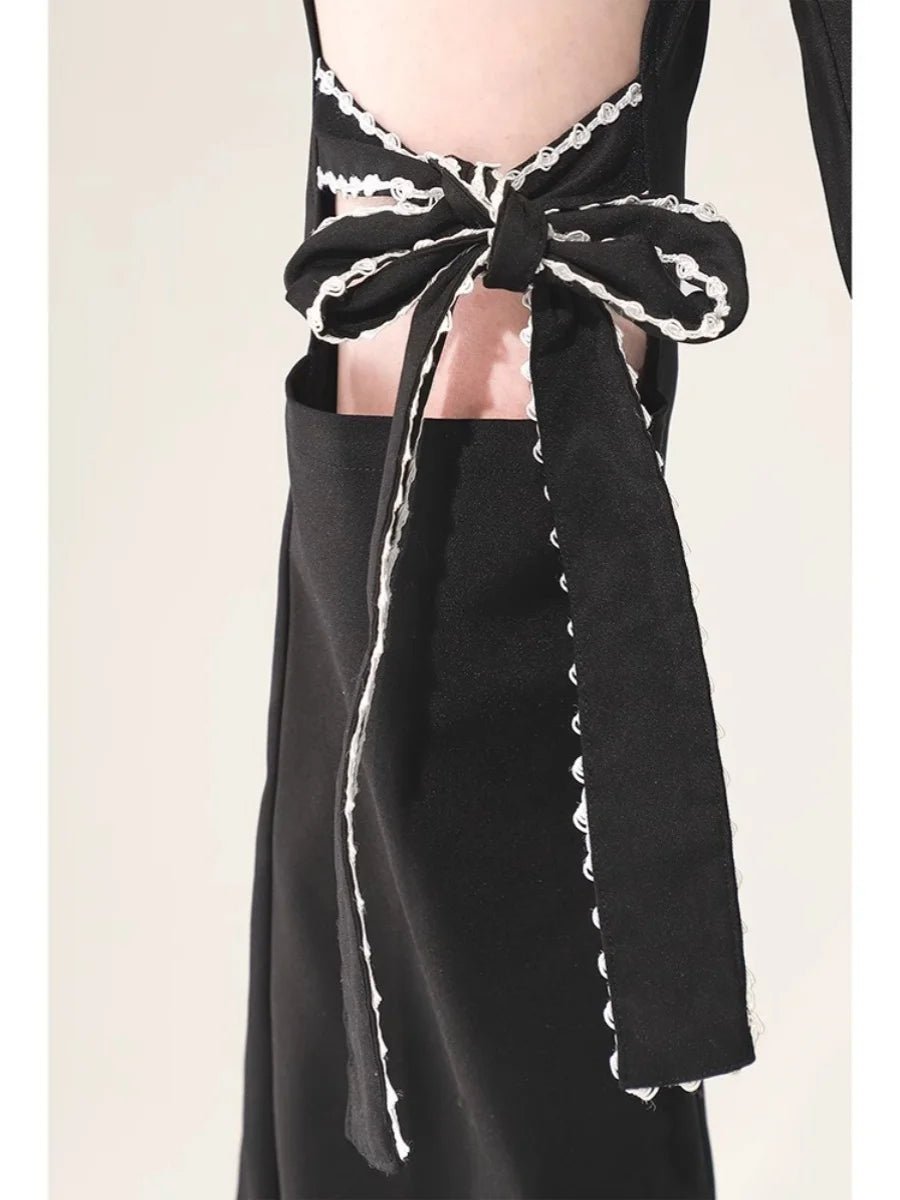 New Style Trends - Kawaii Bow-Tied Cutout Layered Pants - Outfit Ideas New Style Trends - Kawaii Bow-Tied Cutout Layered Pants - Outfit Ideas