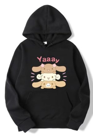 New Style Trends - Kawaii Bunny Stack Hoodie - Outfit Ideas