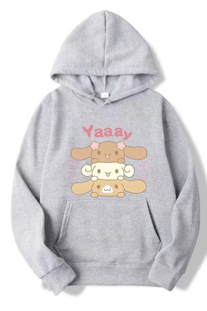 New Style Trends - Kawaii Bunny Stack Hoodie - Outfit Ideas
