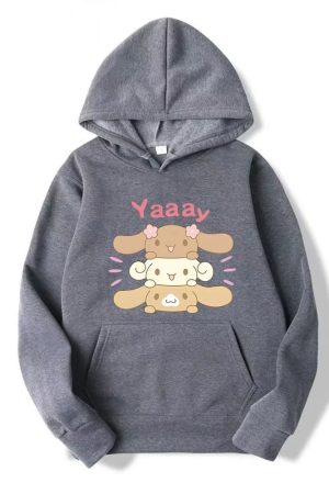 New Style Trends - Kawaii Bunny Stack Hoodie - Outfit Ideas