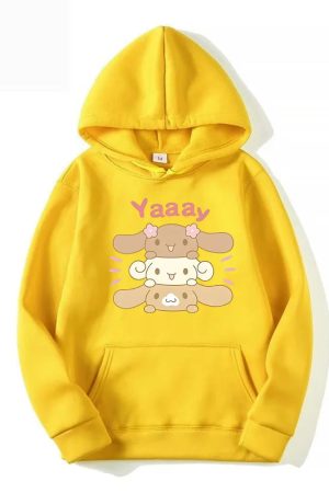 New Style Trends - Kawaii Bunny Stack Hoodie - Outfit Ideas