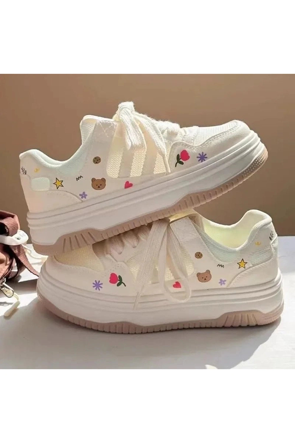 New Style Trends - Kawaii Cartoon Mesh Sneakers - Outfit Ideas