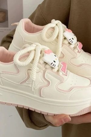 New Style Trends - Kawaii Charm Platform Sneakers - Outfit Ideas