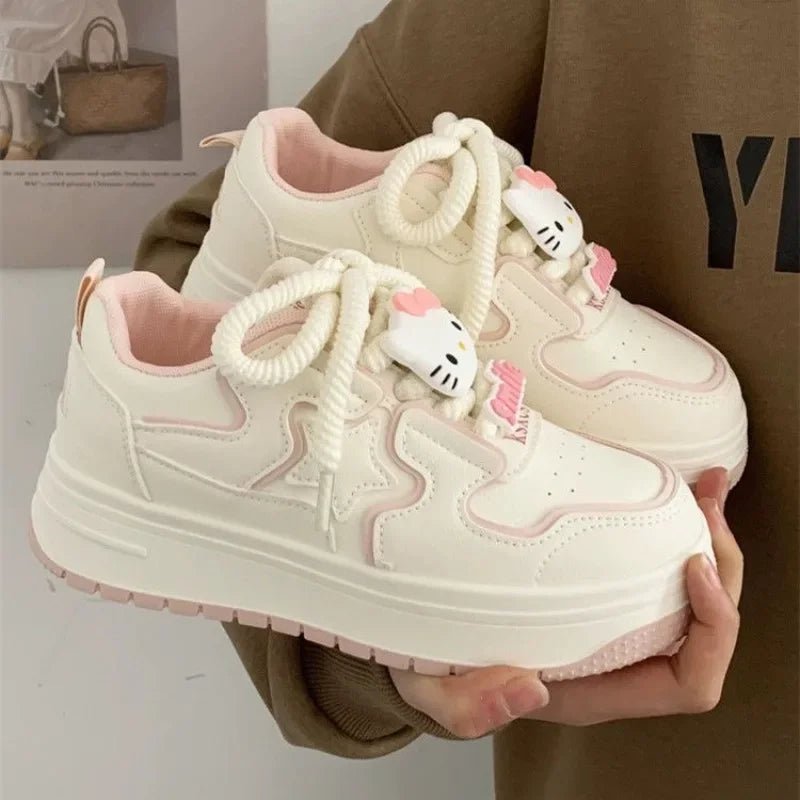 New Style Trends - Kawaii Charm Platform Sneakers - Outfit Ideas
