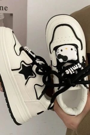New Style Trends - Kawaii Charm Platform Sneakers - Outfit Ideas