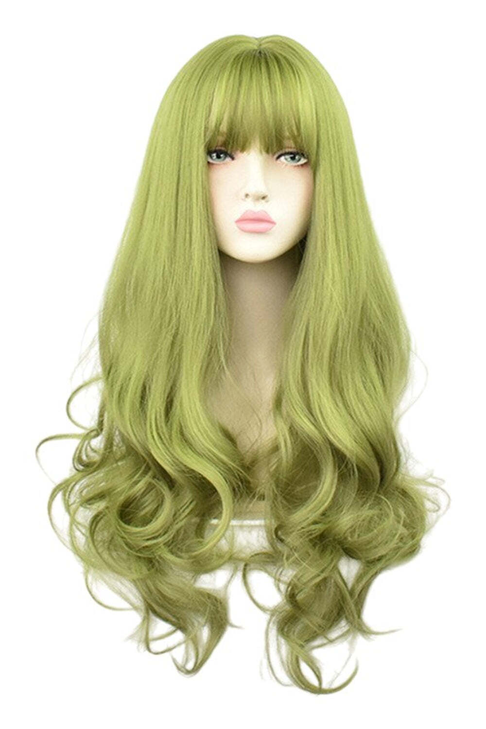 New Style Trends - Kawaii Green Black Curly Wig - Outfit Ideas