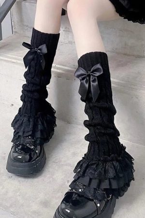 New Style Trends - Kawaii Lace Melody Ruffle Leg Warmers - Outfit Ideas