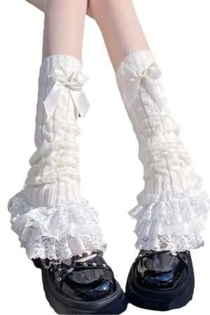 New Style Trends - Kawaii Lace Melody Ruffle Leg Warmers - Outfit Ideas