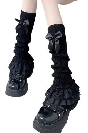 New Style Trends - Kawaii Lace Melody Ruffle Leg Warmers - Outfit Ideas