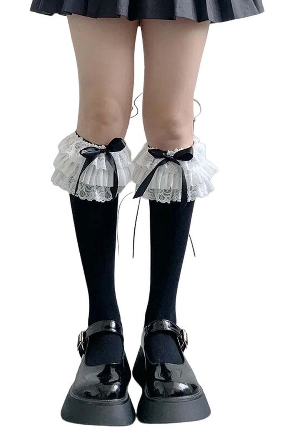 New Style Trends - Kawaii Layered Bow Stockings - Outfit Ideas