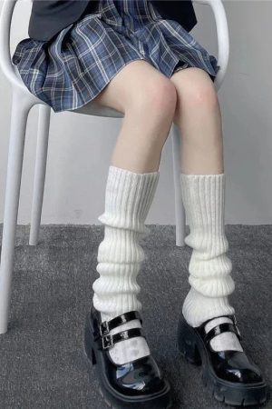 New Style Trends - Kawaii Midnight Slouch Knit Leg Warmers - Outfit Ideas