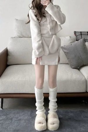 New Style Trends - Kawaii Soft Ballet Ribbon Leg Warmers - Outfit Ideas