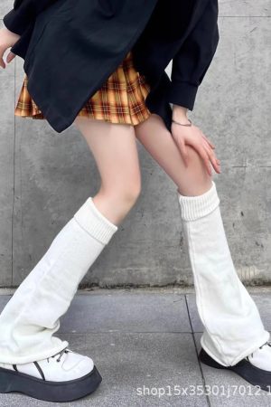 New Style Trends - Kawaii Soft Ballet Ribbon Leg Warmers - Outfit Ideas