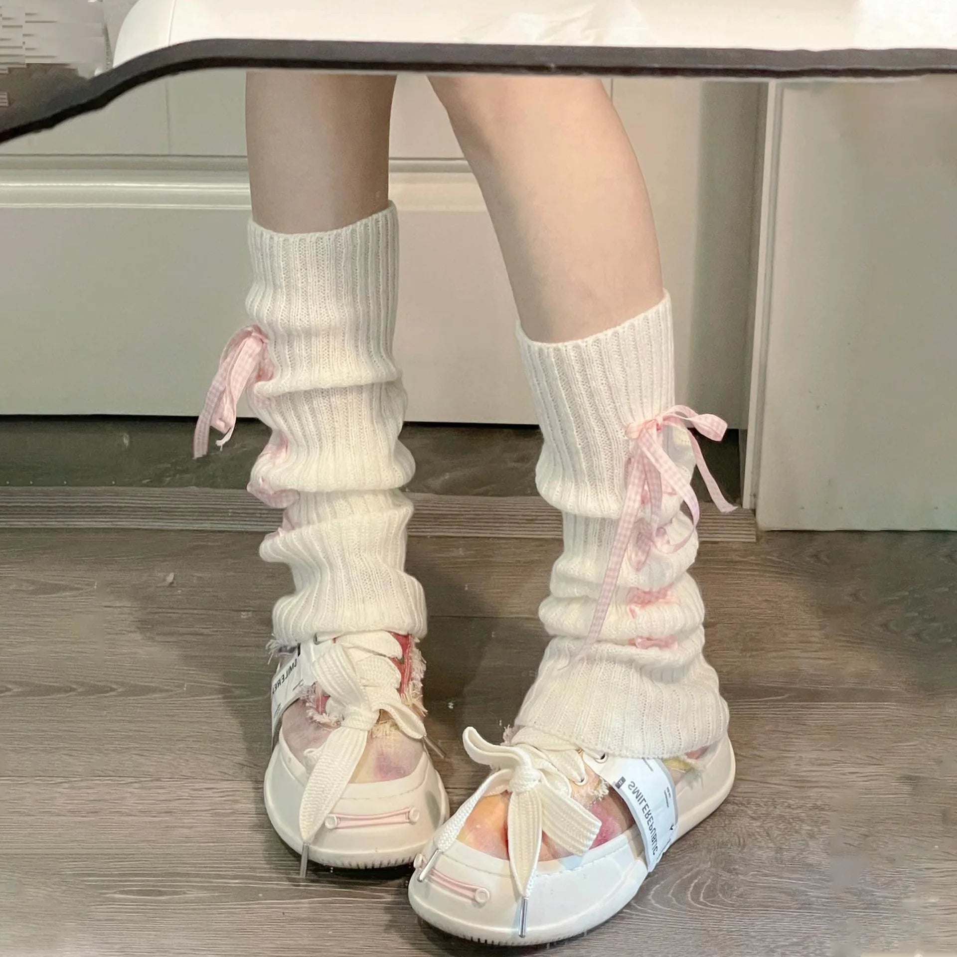 New Style Trends - Kawaii Soft Ballet Ribbon Leg Warmers - Outfit Ideas