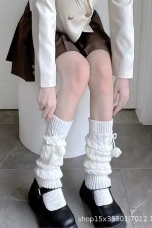New Style Trends - Kawaii Soft Ballet Ribbon Leg Warmers - Outfit Ideas