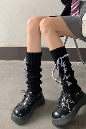 New Style Trends - Kawaii Soft Ballet Ribbon Leg Warmers - Outfit Ideas