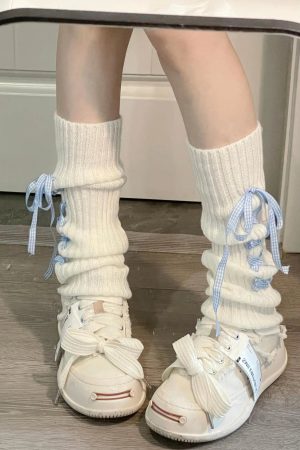 New Style Trends - Kawaii Soft Ballet Ribbon Leg Warmers - Outfit Ideas