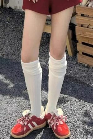 New Style Trends - Kawaii Soft Ruched Over-the-Knee Socks - Outfit Ideas