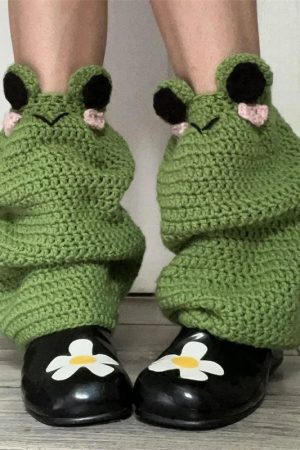 New Style Trends - Kawaii Strawberry Fields Crochet Leg Warmers - Outfit Ideas