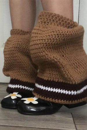 New Style Trends - Kawaii Strawberry Fields Crochet Leg Warmers - Outfit Ideas