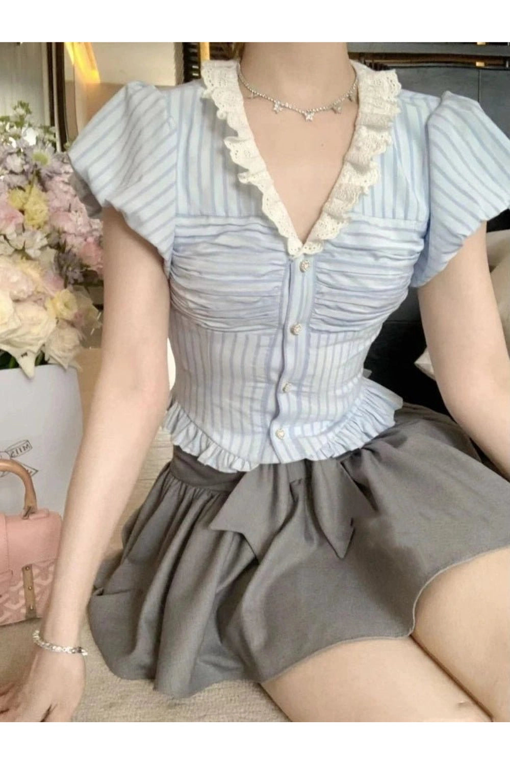 New Style Trends - Kawaii Stripe Suit Set - Outfit Ideas