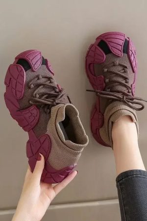 New Style Trends - Knitcore Gummy Edgy Sneakers - Outfit Ideas