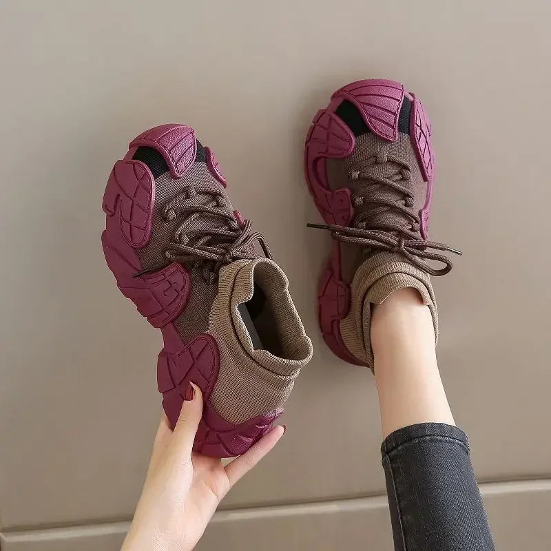 New Style Trends - Knitcore Gummy Edgy Sneakers - Outfit Ideas