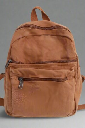 New Style Trends - Lilac Mini Canvas Aesthetic Backpack - Outfit Ideas