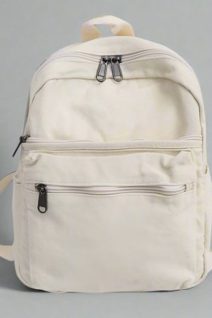 New Style Trends - Lilac Mini Canvas Aesthetic Backpack - Outfit Ideas