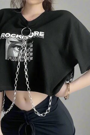 New Style Trends - Link Statement Alt Crop Top - Outfit Ideas