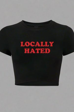 New Style Trends - Locally Hated Attitude Alt Crop Top - Outfit Ideas
