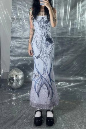 New Style Trends - Mermaidcore Abyss Siren Skeleton Dress - Outfit Ideas