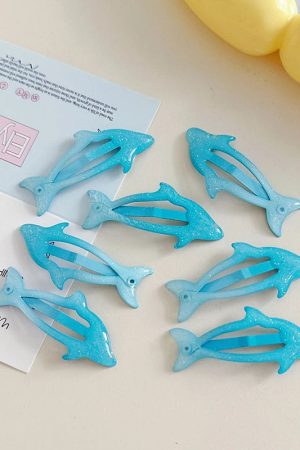 New Style Trends - Mermaidcore Aqua Jump Dolphin Clips - Outfit Ideas