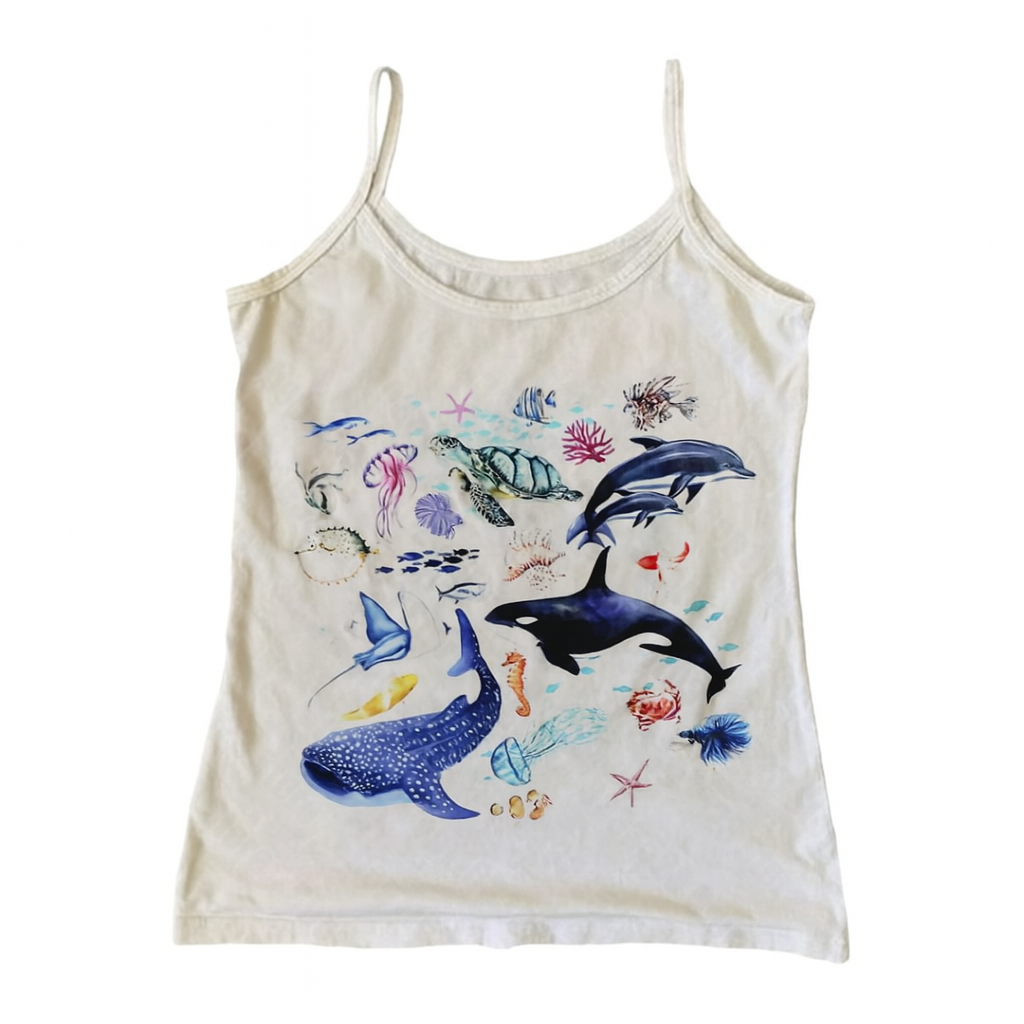 New Style Trends - Mermaidcore Ocean Friends Tank Top - Outfit Ideas New Style Trends - Mermaidcore Ocean Friends Tank Top - Outfit Ideas