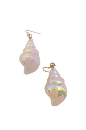 New Style Trends - Mermaidcore Opal Glow Conch Earrings - Outfit Ideas