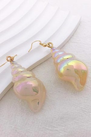 New Style Trends - Mermaidcore Opal Glow Conch Earrings - Outfit Ideas