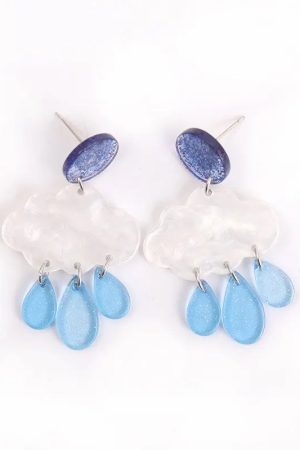 New Style Trends - Mermaidcore Rainy Day Dream Earrings - Outfit Ideas