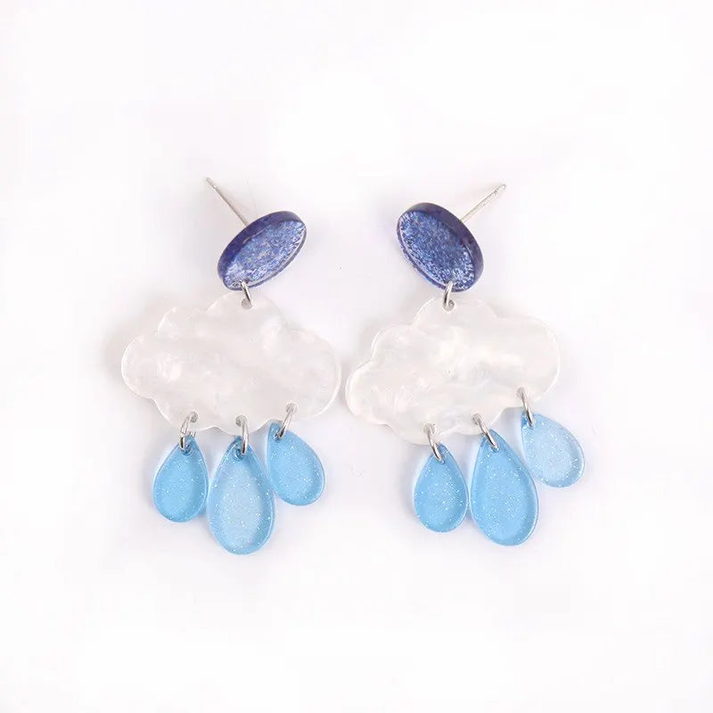 New Style Trends - Mermaidcore Rainy Day Dream Earrings - Outfit Ideas