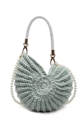 New Style Trends - Mermaidcore Sea Spiral Knit Bag - Outfit Ideas