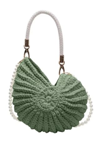 New Style Trends - Mermaidcore Sea Spiral Knit Bag - Outfit Ideas