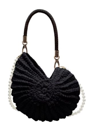 New Style Trends - Mermaidcore Sea Spiral Knit Bag - Outfit Ideas