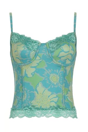 New Style Trends - Mermaidcore Seafoam Vintage Mesh Top - Outfit Ideas