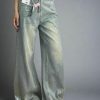 New Style Trends - Metallic Glow Edgy Wide-Leg Jeans - Outfit Ideas