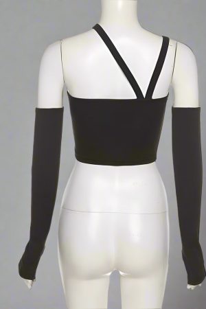 New Style Trends - Midnight Cutout Baddie Alt Crop Top - Outfit Ideas