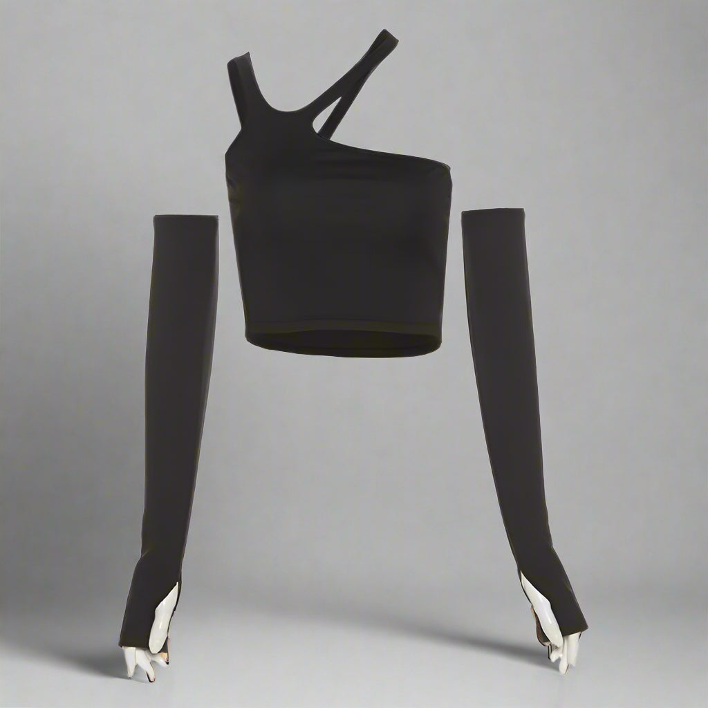 New Style Trends - Midnight Cutout Baddie Alt Crop Top - Outfit Ideas