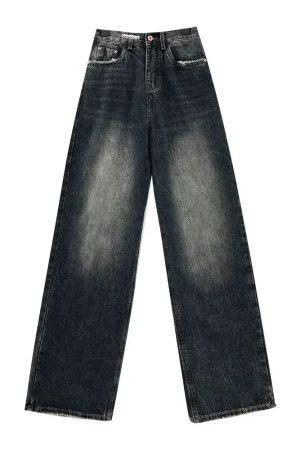 New Style Trends - Midnight Fade Baggy Edgy Jeans - Outfit Ideas