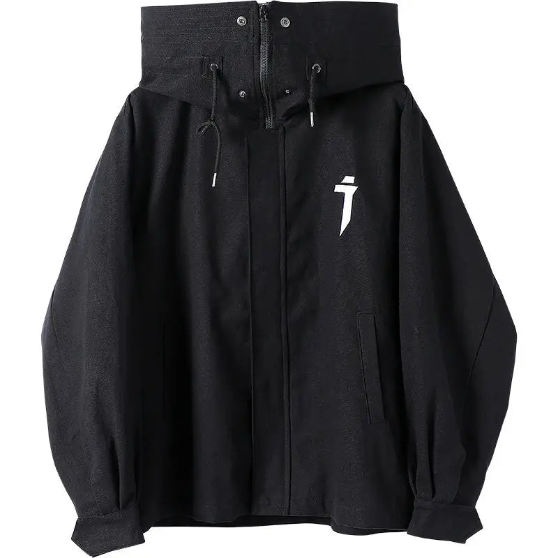 New Style Trends - Midnight Guard High-Neck Edgy Jacket - Outfit Ideas