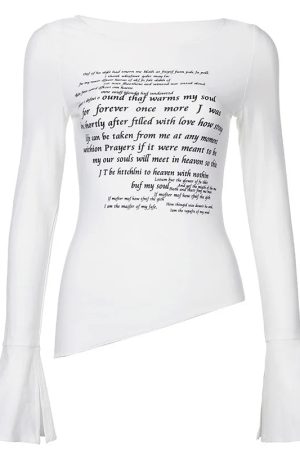 New Style Trends - Midnight Monologue Long Sleeve Top - Outfit Ideas