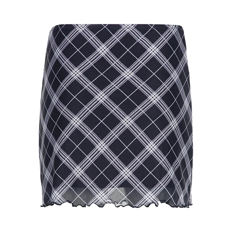 New Style Trends - Midnight Prep Plaid Skirt - Outfit Ideas